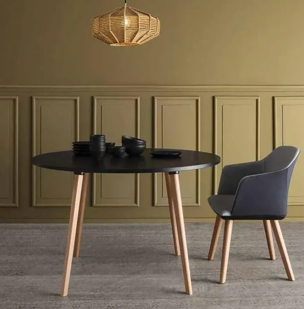 Gaber Tavolo rotondo in Offerta Outlet. Materiali di qualità.- Tavoli