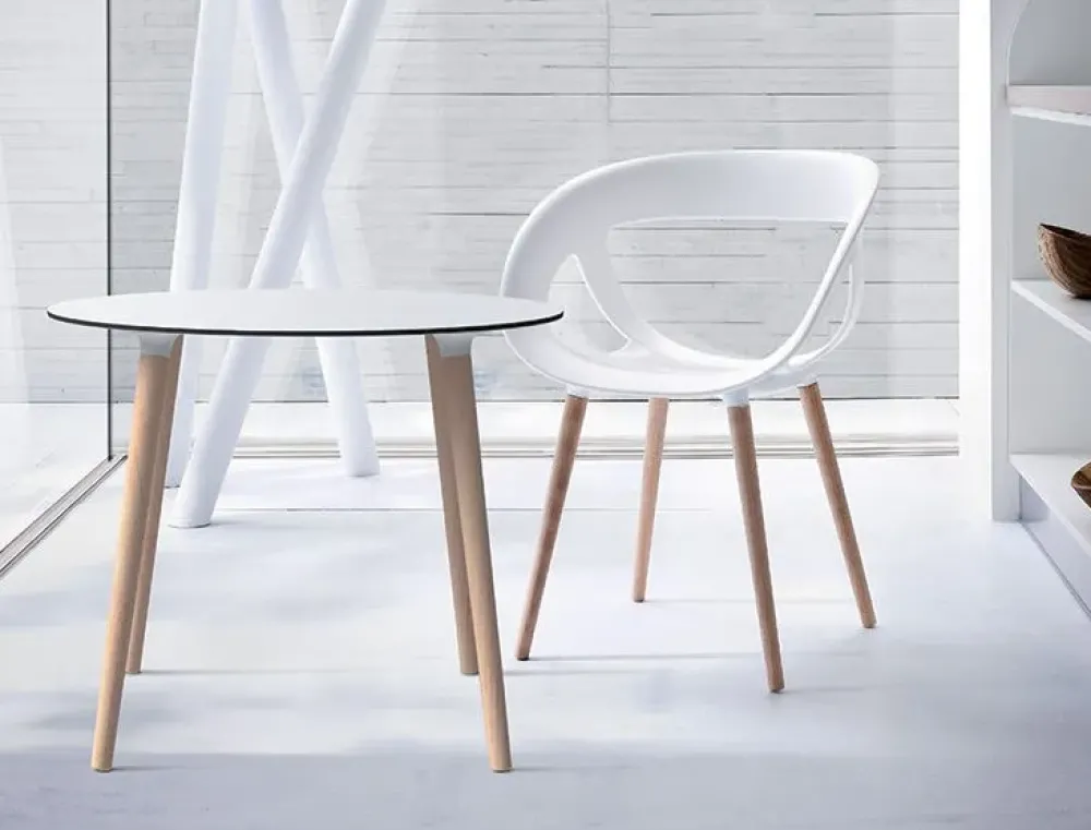 Gaber Tavolo rotondo in Offerta Outlet. Materiali di qualità.- Tavoli