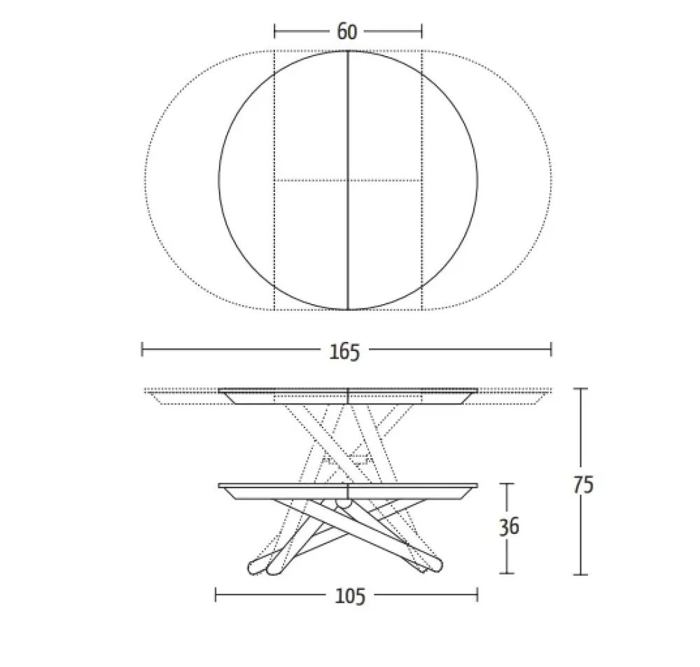 Altacom Tavolo rotondo Helios scontato del 10%- Tavoli