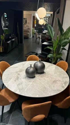 Tavolo rotondo in ceramica Tay di in Offerta Outlet^Target Point New