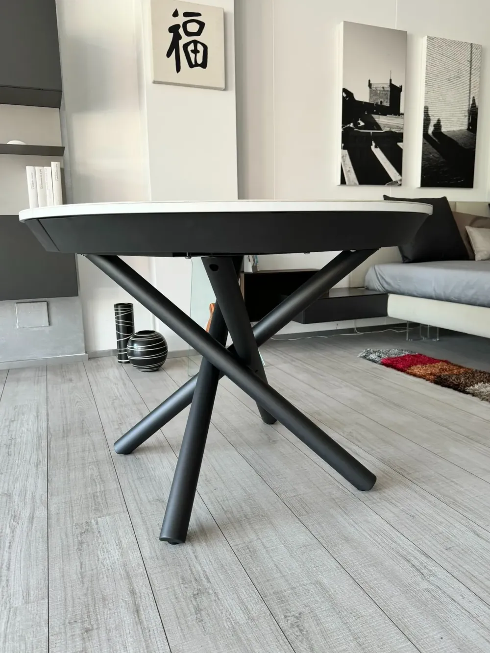 Altacom Tavolo rotondo in ceramica Celsius di in Offerta Outlet- Tavoli