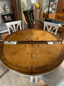 Artigianale Tavolo rotondo in legno Giglio, prezzo scontato.- Tavoli