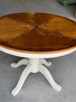 Artigianale Tavolo rotondo in legno Giglio, prezzo scontato.- Tavoli