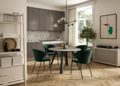 Tavolo rotondo in legno Convivio di in Offerta Outlet^Easyline Discount