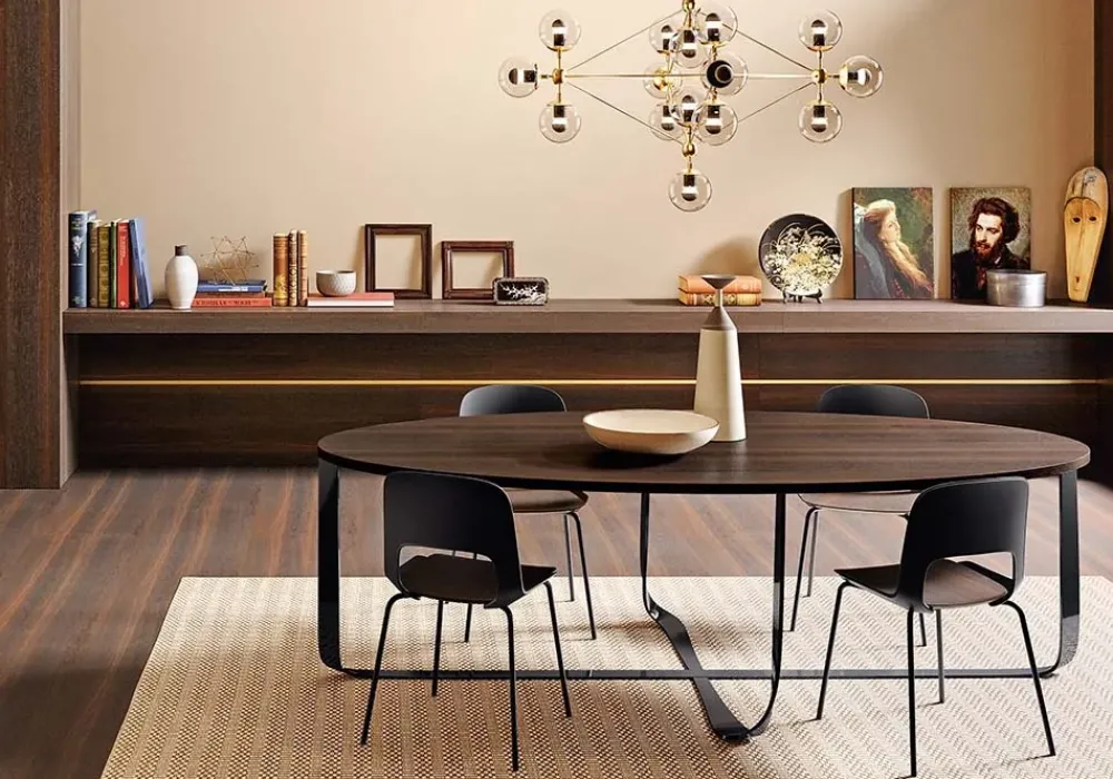 Pianca Tavolo rotondo in legno Confluence di in Offerta Outlet- Tavoli