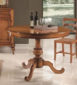 Hot Tavolo rotondo in legno English round in Offerta Outlet Tavoli