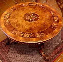 Artigianale Tavolo rotondo in legno Olandese rotondo di in Offerta Outlet- Tavoli