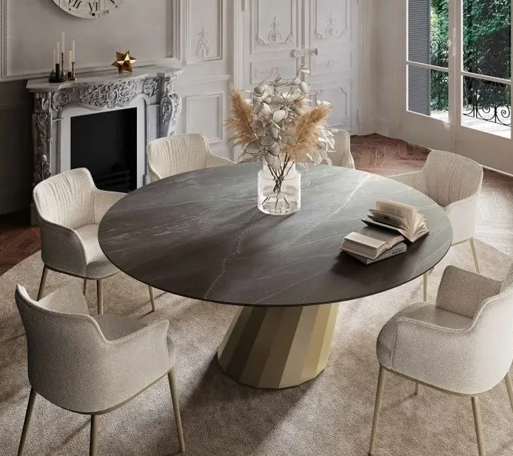 Md work Tavolo rotondo Tavolo rotondo ceramica luxury italia scontato del 32%- Tavoli