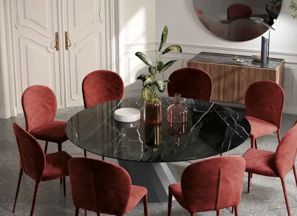 Md work Tavolo rotondo Tavolo rotondo ceramica luxury italia scontato del 32%- Tavoli