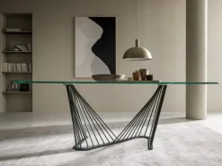 Compar Tavolo sagomato in ceramica Arpa di in Offerta Outlet- Tavoli