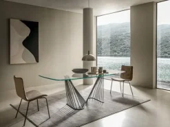 Compar Tavolo sagomato in ceramica Arpa di in Offerta Outlet- Tavoli