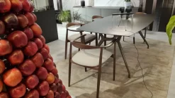 Tavolo sagomato in vetro Manta di in Offerta Outlet^Rimadesio Hot