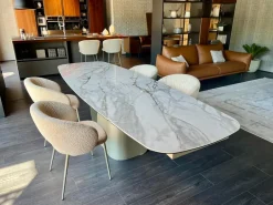 Discount Tavolo sagomato Twins di a prezzo riservato Tavoli