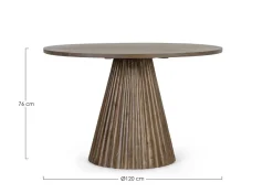 Artigianale Tavolo Saori in legno Fisso scontato 50%- Tavoli