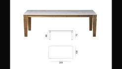 Tavolo scontato da giardino Jeko 34^Gervasoni Best