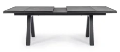 Bizzotto Tavolo scontato da giardino Tavolo krion 205-265 allungabile antracite- Tavoli Da Giardino