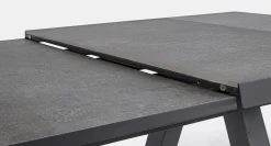 Bizzotto Tavolo scontato da giardino Tavolo krion 205-265 allungabile antracite- Tavoli Da Giardino