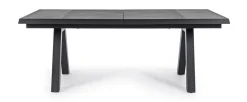 Bizzotto Tavolo scontato da giardino Tavolo krion 205-265 allungabile antracite- Tavoli Da Giardino