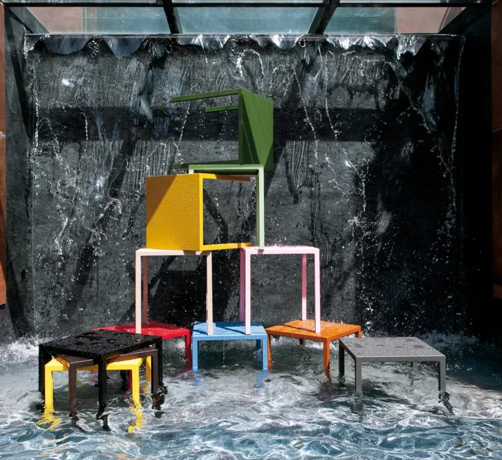 Vermobil Tavolo scontato da giardino Tavolo quatris 90 x 90 grigio antico- Tavoli Da Giardino