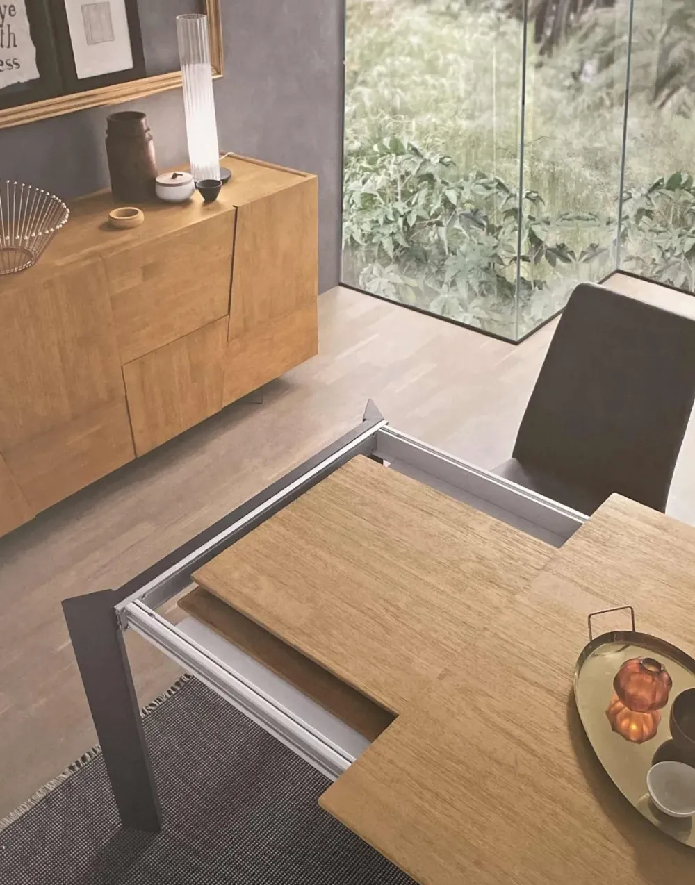 FGF Mobili Tavolo Sharp in legno Rettangolare allungabile- Tavoli