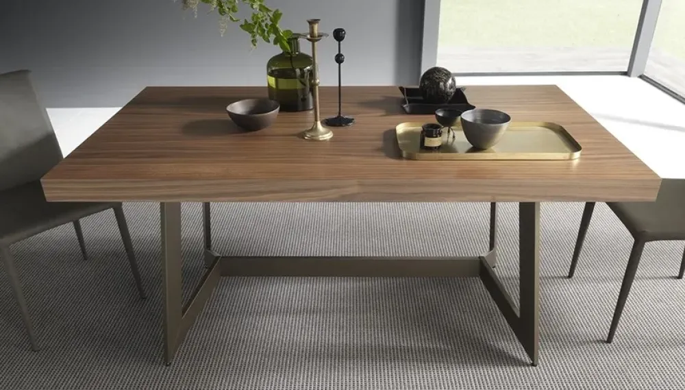 Outlet Tavolo Sipario in laminato Rettangolare allungabile Tavoli