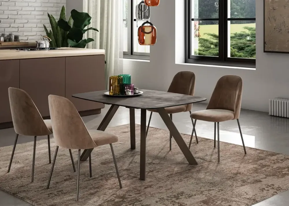 Easyline Tavolo Sirio in altri materiali Rettangolare allungabile- Tavoli