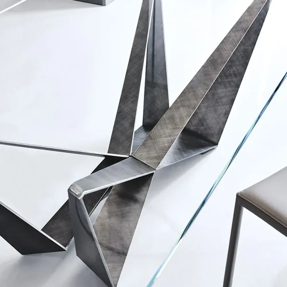 Outlet Tavolo Skorpio in vetro Fisso Tavoli