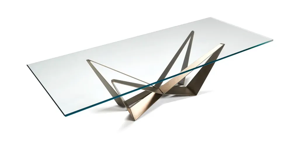 Outlet Tavolo Skorpio in vetro Fisso Tavoli