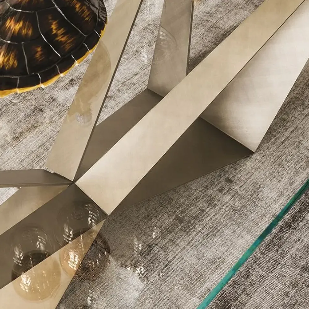 Outlet Tavolo Skorpio in vetro Fisso Tavoli