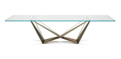 Outlet Tavolo Skorpio in vetro Fisso Tavoli