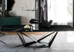 Cattelan Italia Tavolo Skorpio keramic in marmo Fisso- Tavoli