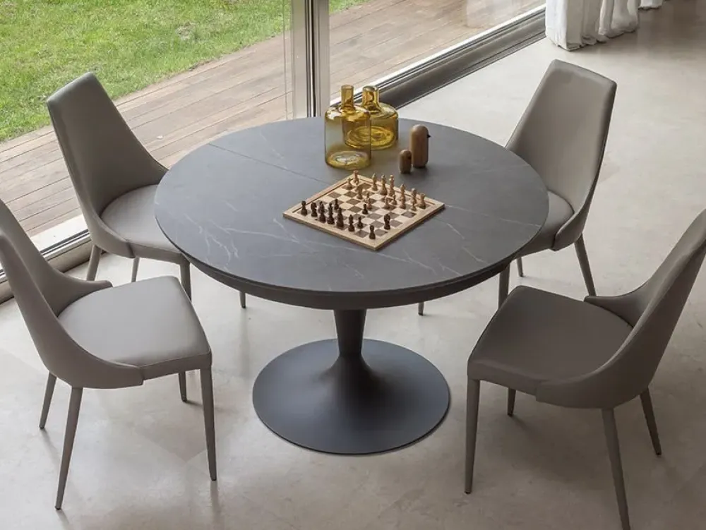 Tavolo Sìsun in laminato Rotondo allungabile^Altacom Best