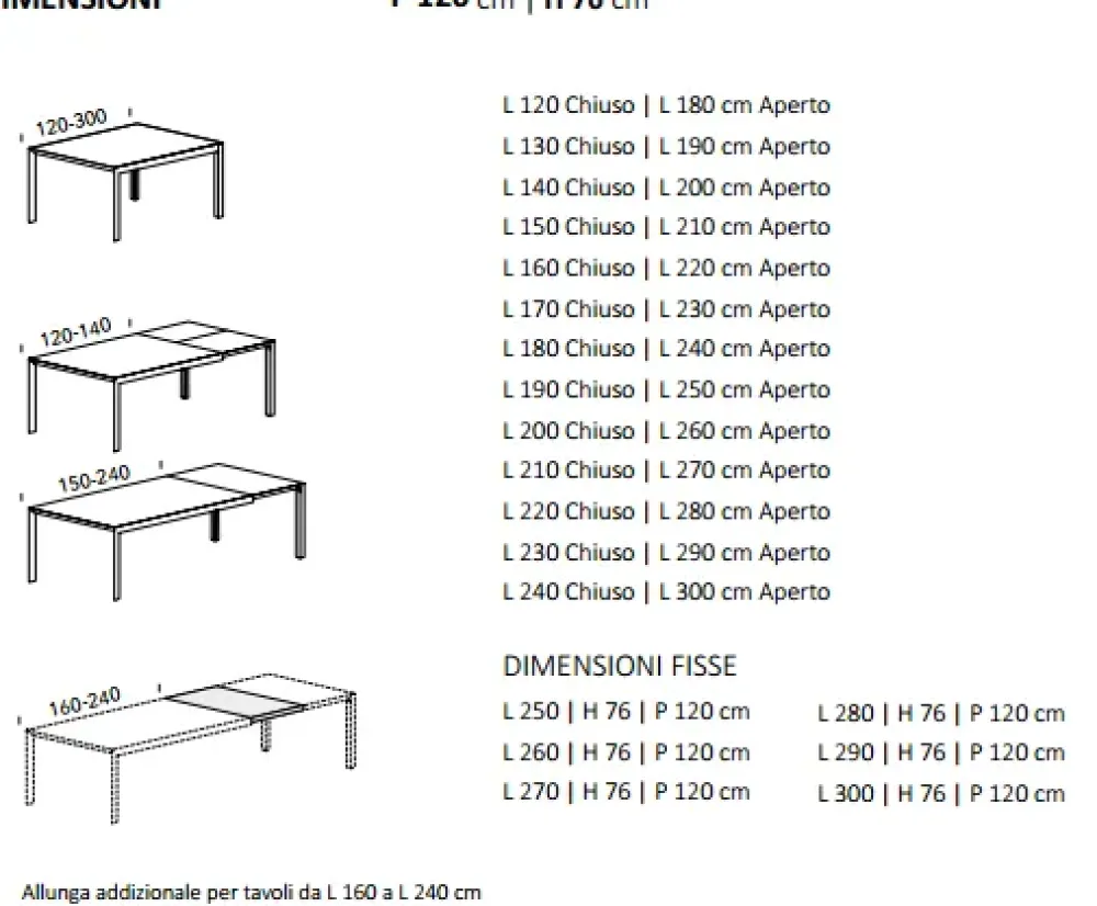 Tavolo su misura allungabile finitura al campione RAL^Pianca
