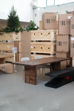 Riva 1920 Tavolo Tableau in legno e resina Fisso scontato 44%- Tavoli