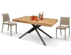 Mobilificio Bellutti Tavolo Tavolo allungabile in laminato rovere   in OFFERTA OUTLET -51%- Tavoli