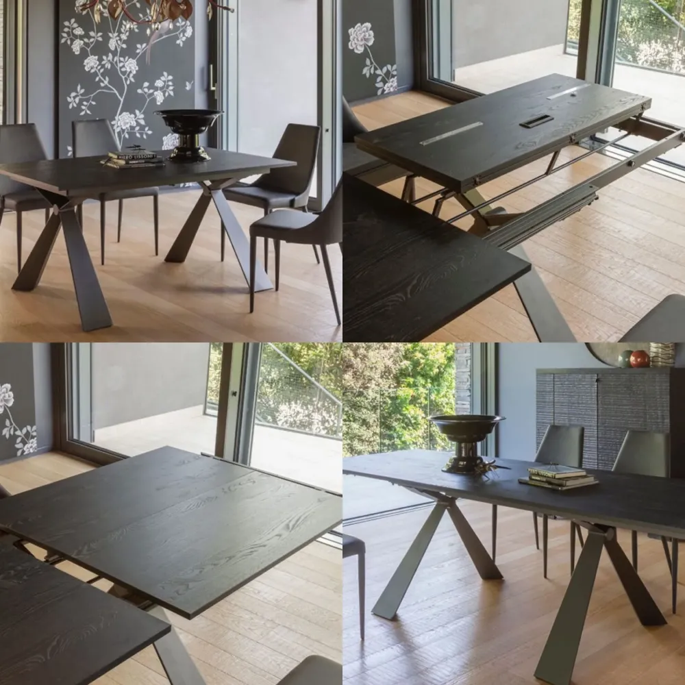 Tavolo Tavolo allungabile pronta consegna effetto marmo in OFFERTA OUTLET -40%^Md work Best