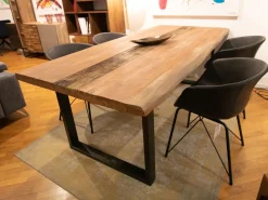 New Tavolo Tavolo massello scortecciato   in OFFERTA OUTLET Tavoli