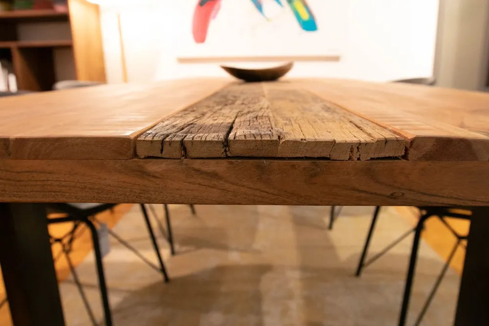 New Tavolo Tavolo massello scortecciato in OFFERTA OUTLET Tavoli