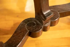 Artigianale Tavolo Tavolo fratino legno antico massello noce + n. 4 sedie   a prezzo ribassato- Tavoli