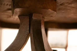 Artigianale Tavolo Tavolo fratino legno antico massello noce + n. 4 sedie   a prezzo ribassato- Tavoli