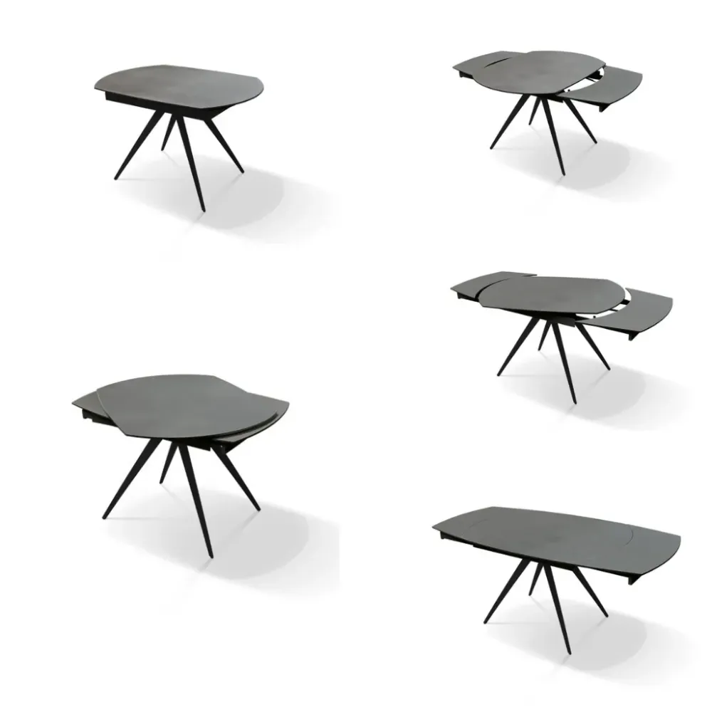 Md work Tavolo Tavolo in ceramica allungabile nero a prezzo ribassato- Tavoli