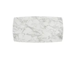 Clearance Tavolo Tavolo in ceramica bianco arabesco in OFFERTA OUTLET -42% Tavoli