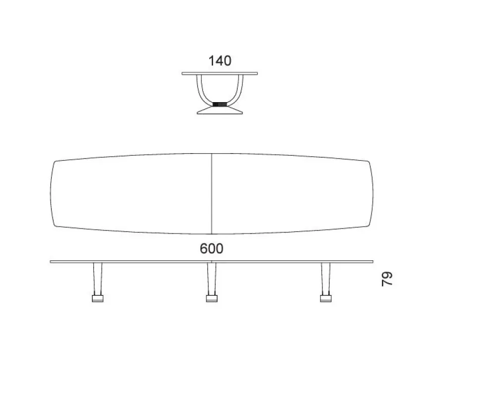 Tavolo Tavolo luxury 6 metri modello principato di monaco in OFFERTA OUTLET -31%^Md work Best