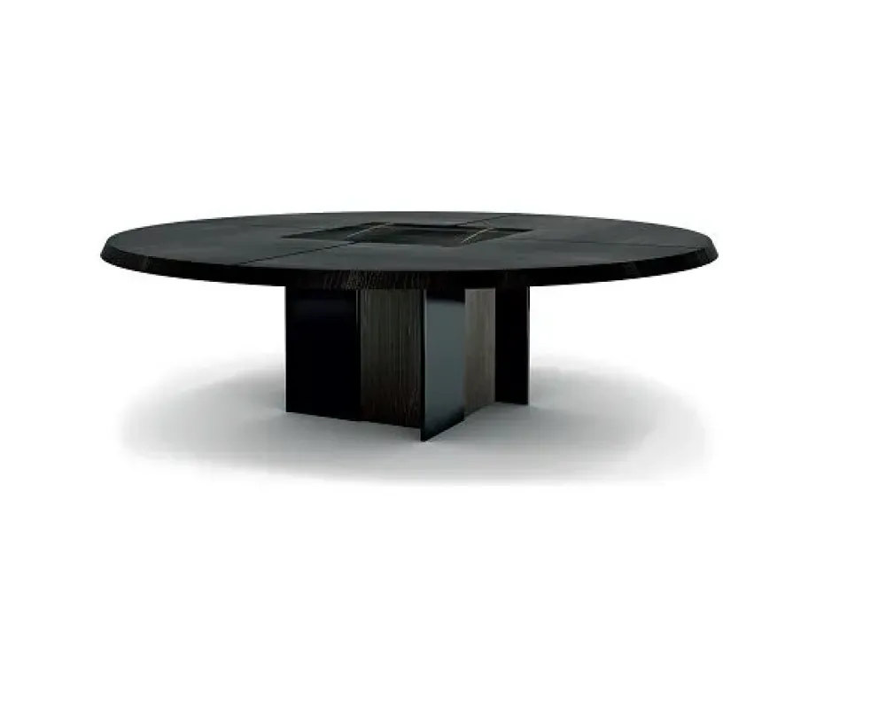 Tavolo Tavolo maxi rotondo cedro e marmo in OFFERTA OUTLET -20%^Md work Outlet