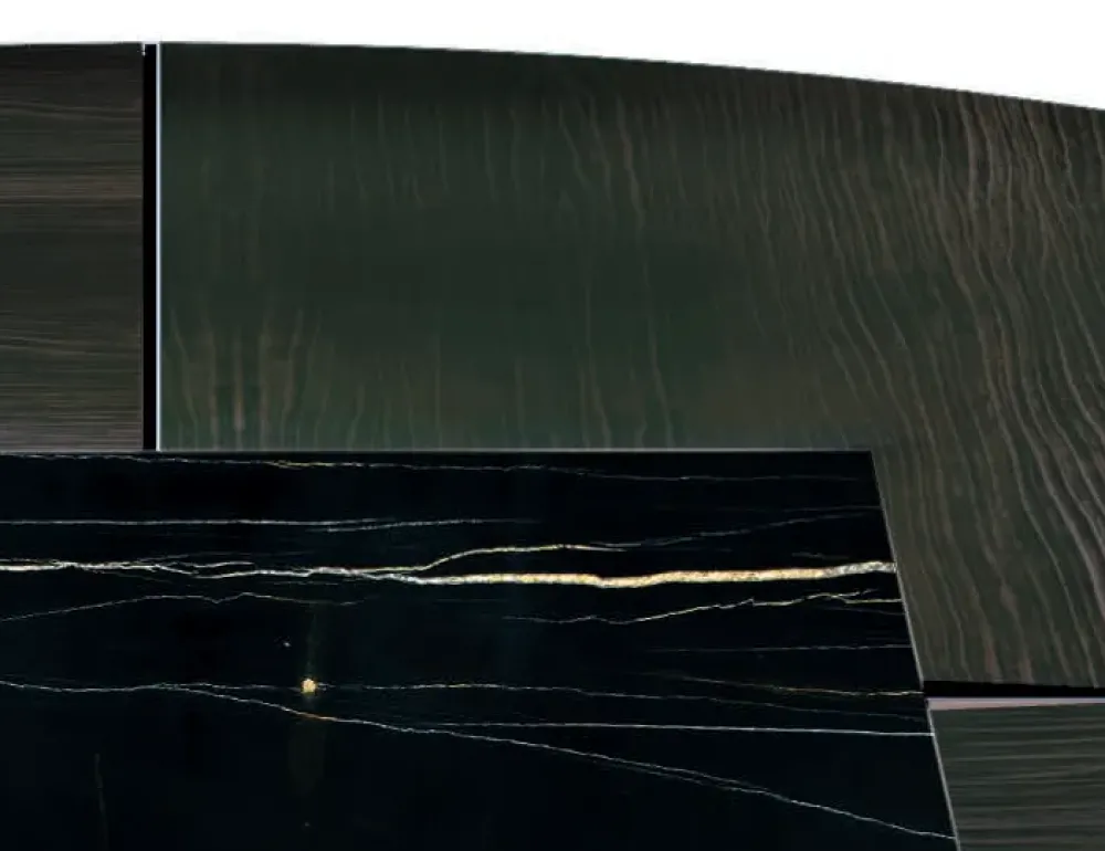 Tavolo Tavolo maxi rotondo cedro e marmo in OFFERTA OUTLET -20%^Md work Outlet