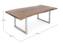 Tavolo Tavolo osbert 220x100 in OFFERTA OUTLET Tavoli