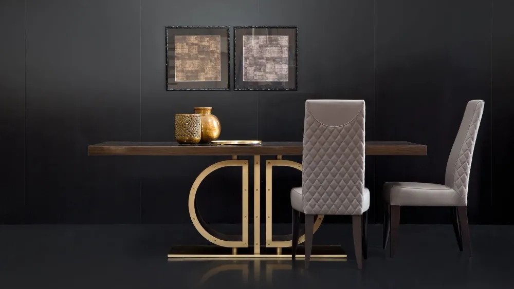 Tavolo Tavolo ottone legno luxury in legno Fisso scontato 30%^Md work Discount