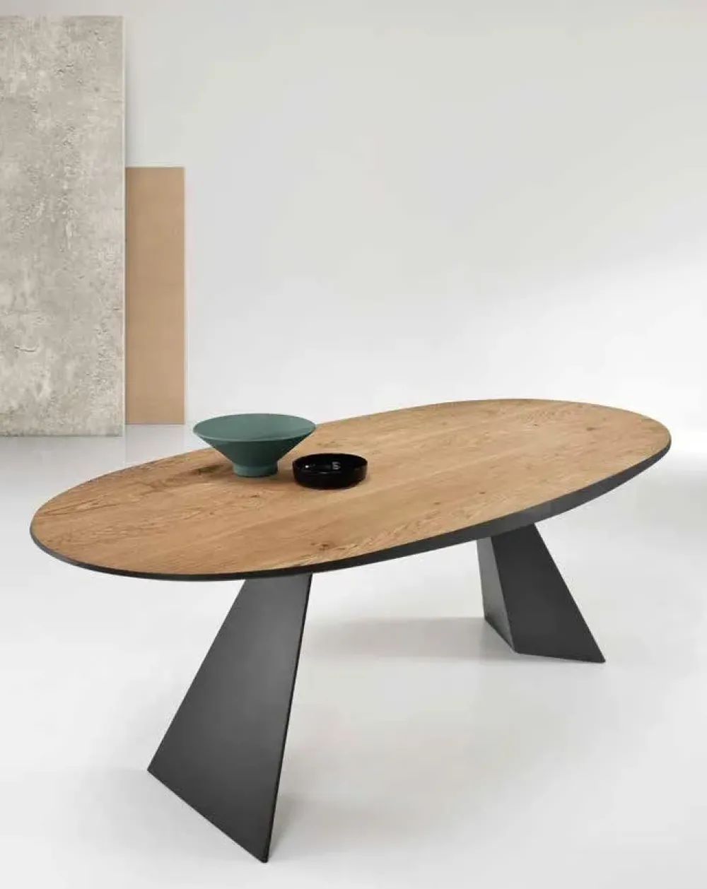 Best Tavolo Tavolo ovale impiallacciato 2 colori in OFFERTA OUTLET Tavoli