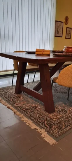 Artigianale Tavolo Tavolo peppino in legno Fisso scontato 60%- Tavoli