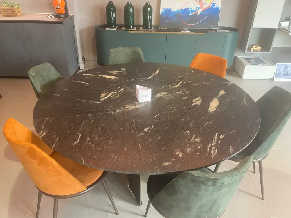 Cantori Tavolo Tavolo rotondo mirage in OFFERTA OUTLET -40%- Tavoli